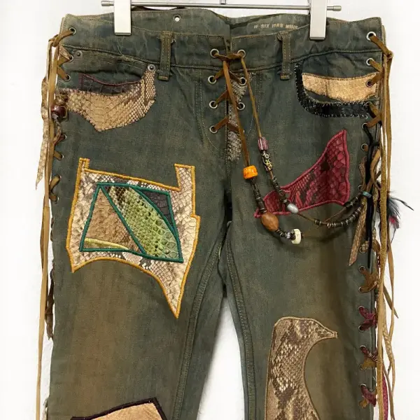 Deluxe Crazy Mexican Patchwork Denim