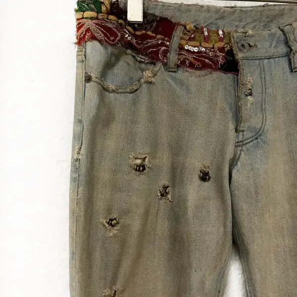 Deluxe Mud Max Skinny Bell-Bottom Denim