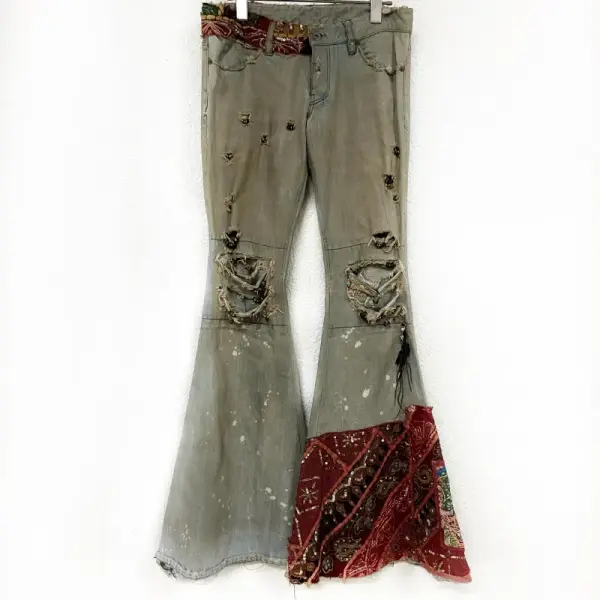 Deluxe Mud Max Skinny Bell-Bottom Denim