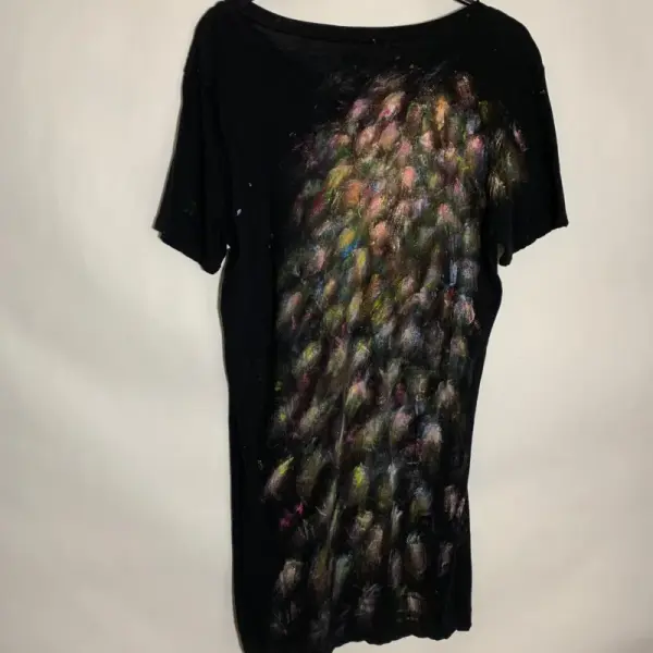 Flying Peacock Half-Sleeve Crew-Neck T-Shirt – Men’s