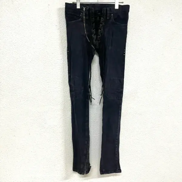 Lace-Up Flare Denim (Z2)