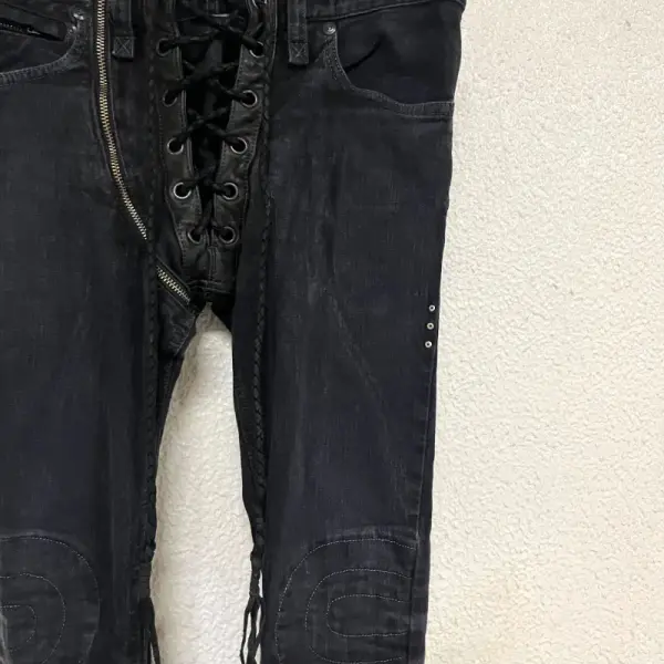 Lace-Up Flare Denim (Z2)