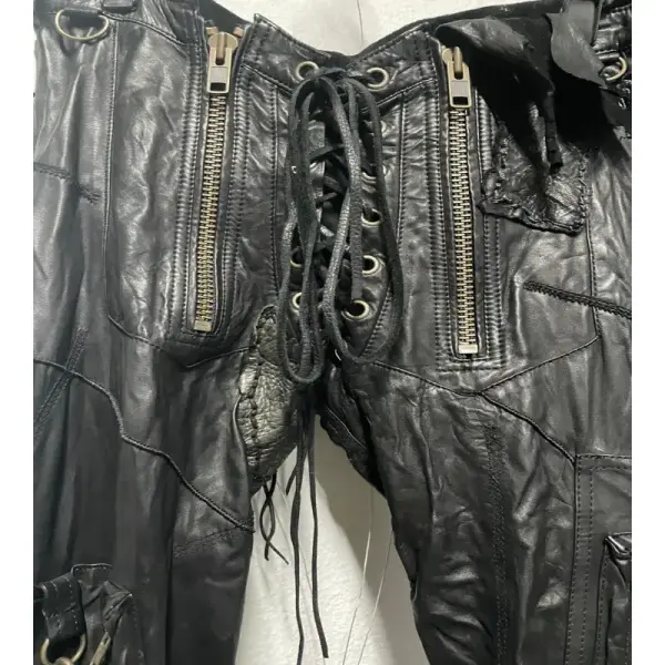 Mud Distressed Pants, Black – Men’s