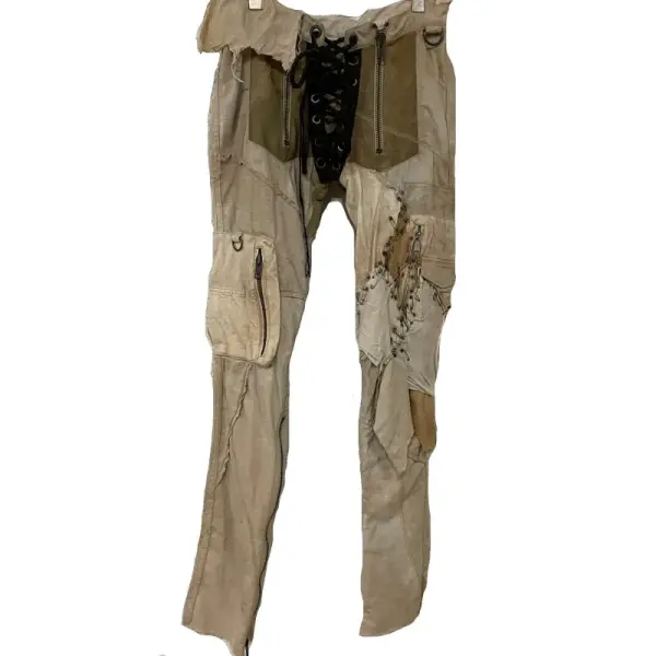 Mud Distressed Pants, Rust – Men’s