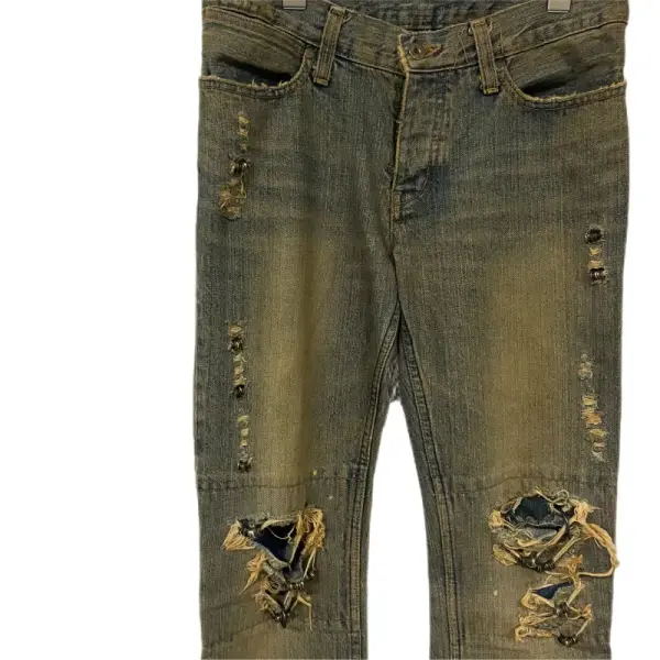 MUD MAX Distressed Flare Denim