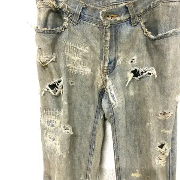 MUD MAX Distressed Flare Denim (N)