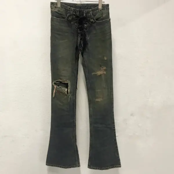 MUD MAX Gypsy 2 Distressed Flare Denim