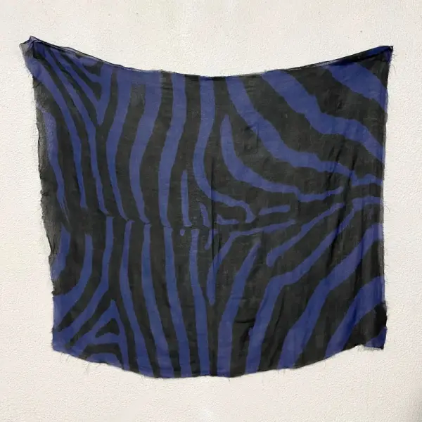 Zebra Blue Stole