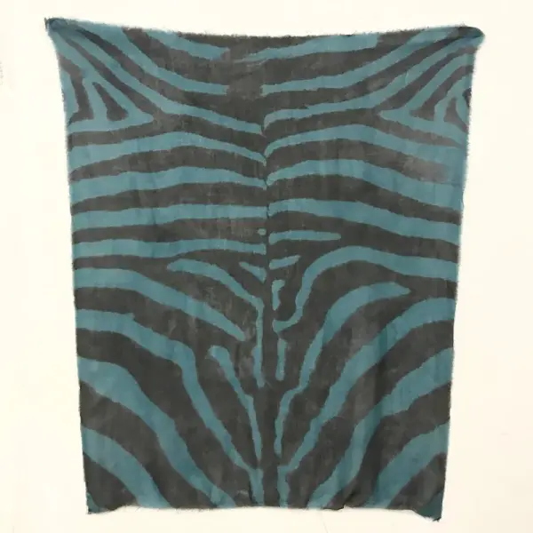 Zebra Blue Stole